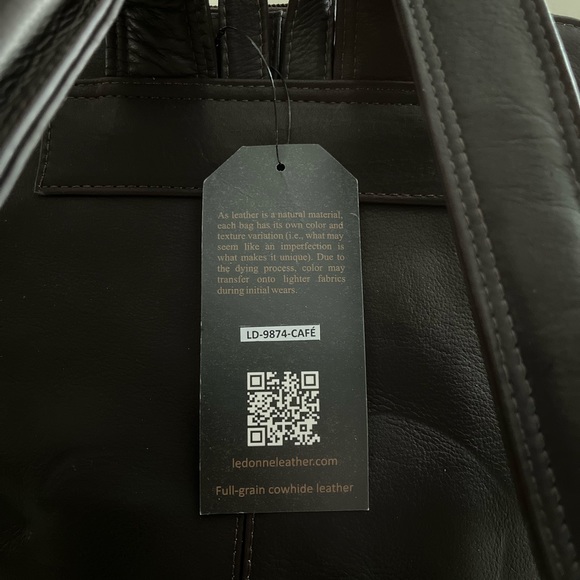 Le Donnie Leather River Backpack - Picture 4 of 5